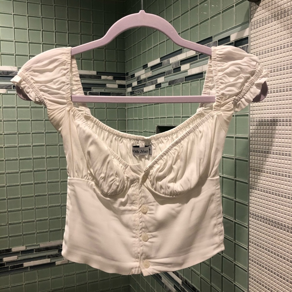 With Jéan blouse in white